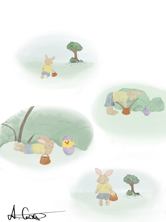 Storysequenz "Wie der Osterhase zum Küken kam"