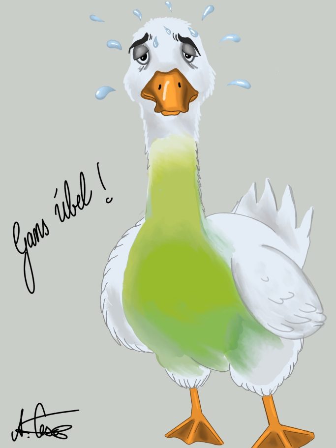 "Gans Übel!" / Digital Illustration / 2026