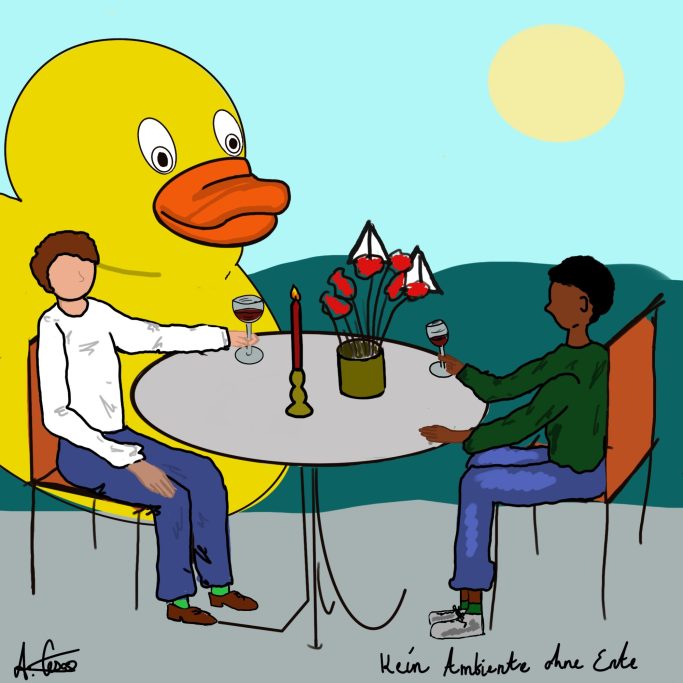 "Kein Ambiente ohne Ente" /Digital Illustration / 2026